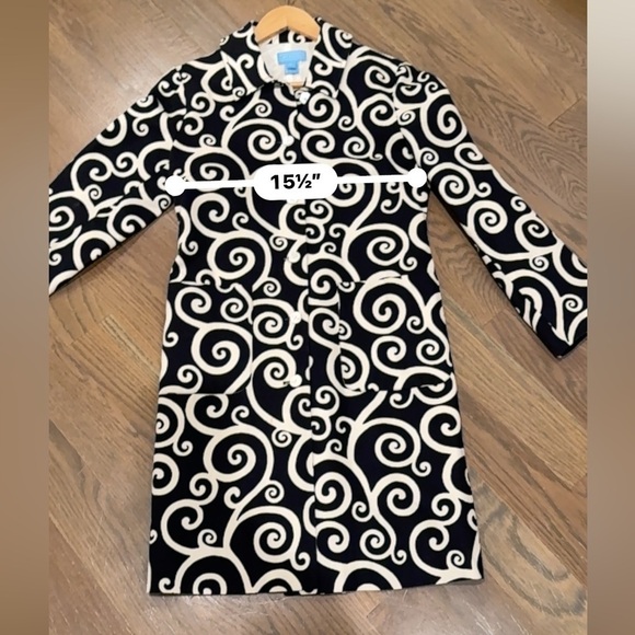 J. McLaughlin Casual black & white blazer minimalist monochrome size 4 - Picture 6 of 7